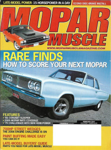 MOPAR MUSCLE 2007 FEB - NEW HEMI, CUSTOM T/A, RAM POWER